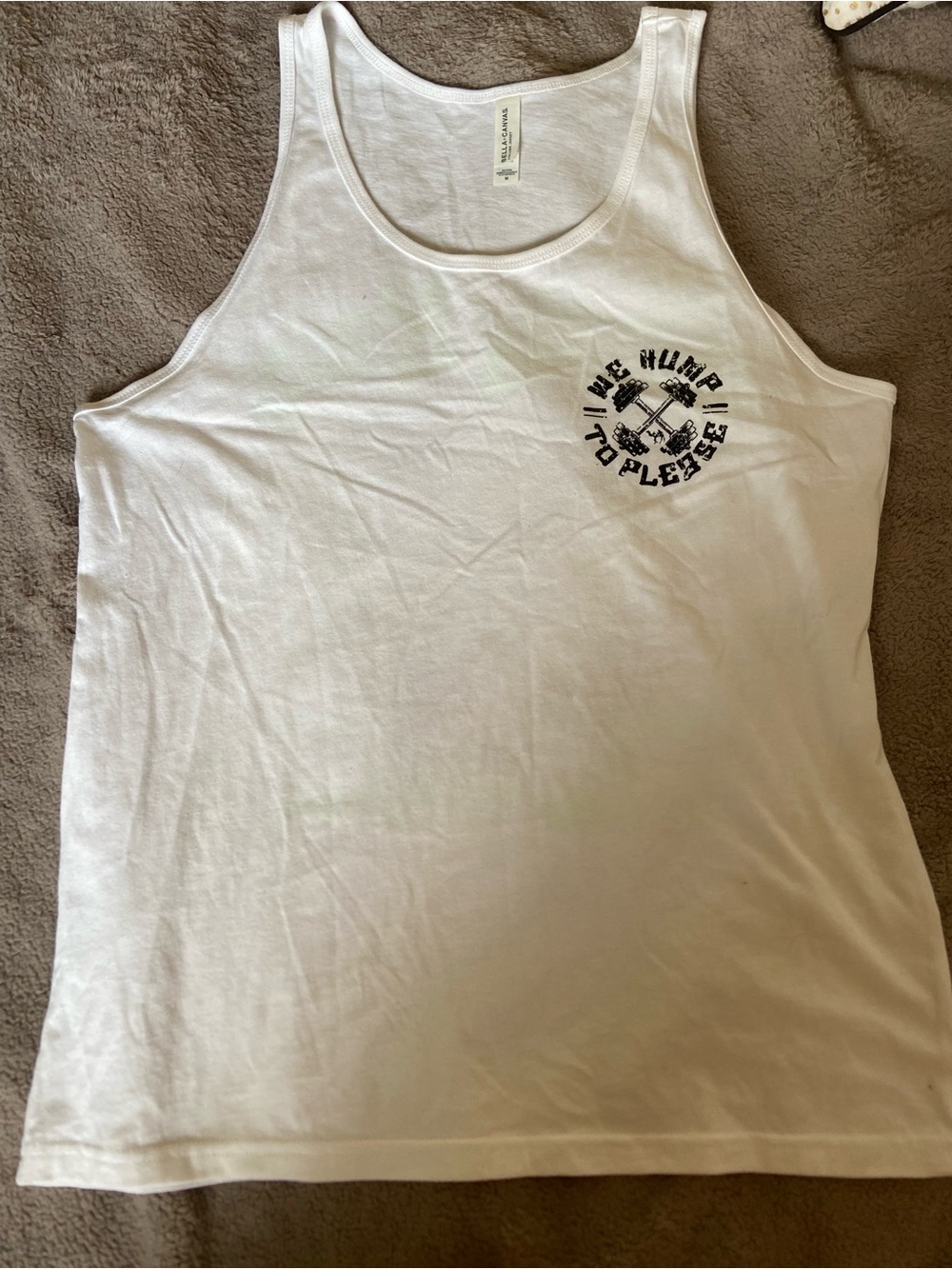 Bella Canvas White Crew Neck Jersey Top